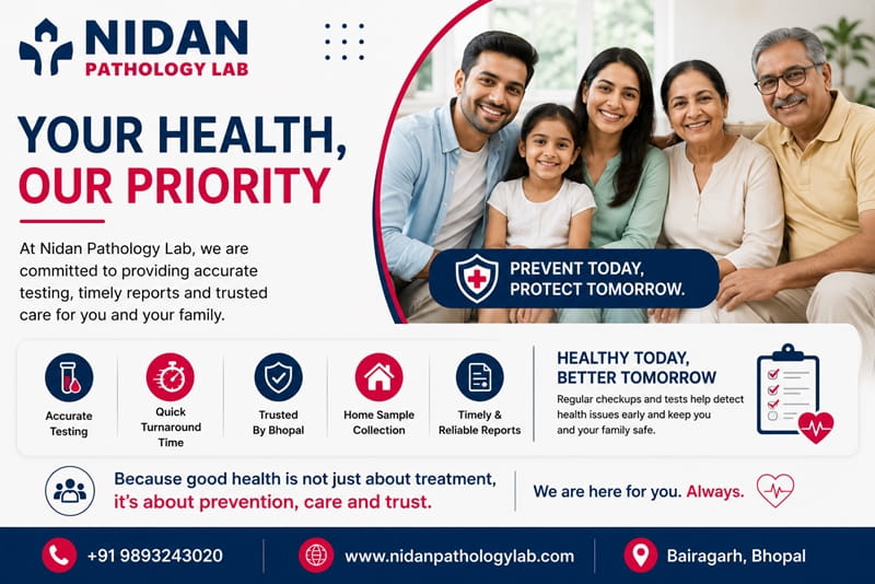 Lipid profile blood test and cholesterol number explanation for Bhopal patients at Nidan Pathology Lab