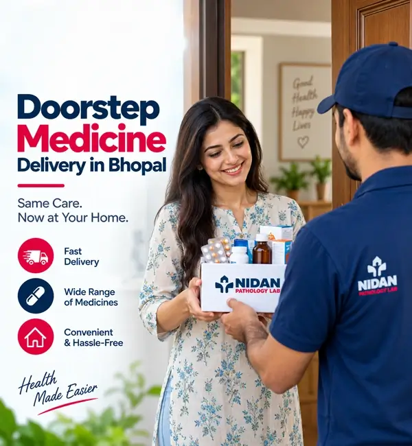 Delivery partner providing doorstep medicine delivery in Bhopal to customer