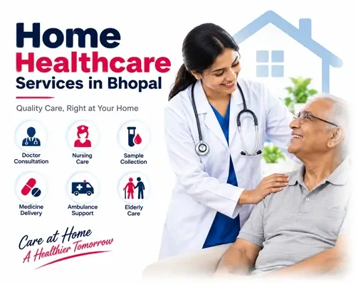 Doctor providing home healthcare services in Bhopal – Nidan Pathology Lab