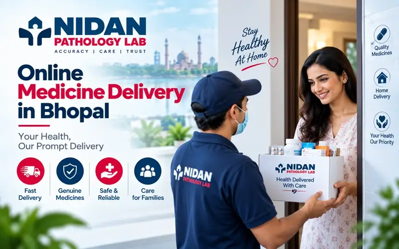 Certified pharmacist packing prescription medicine delivery in Bhopal